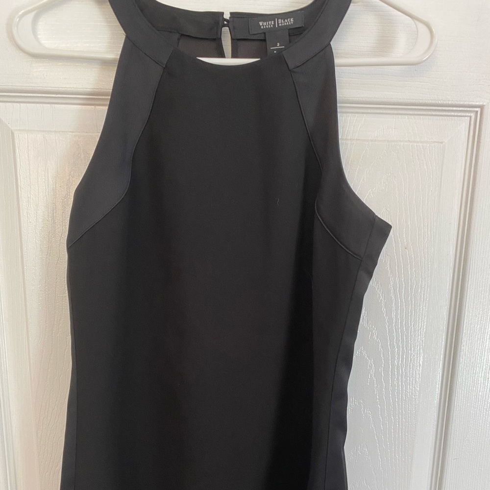 White House Black Market size 2 dressy Hi-Low Sleeveless top.